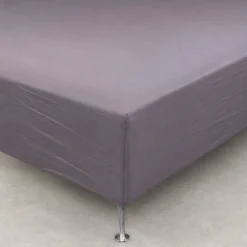 Faconlagen 140x200 cm - 100% blødt bomulds lagen - Antracit gråt boxlagen til madras by Nordstrand Home