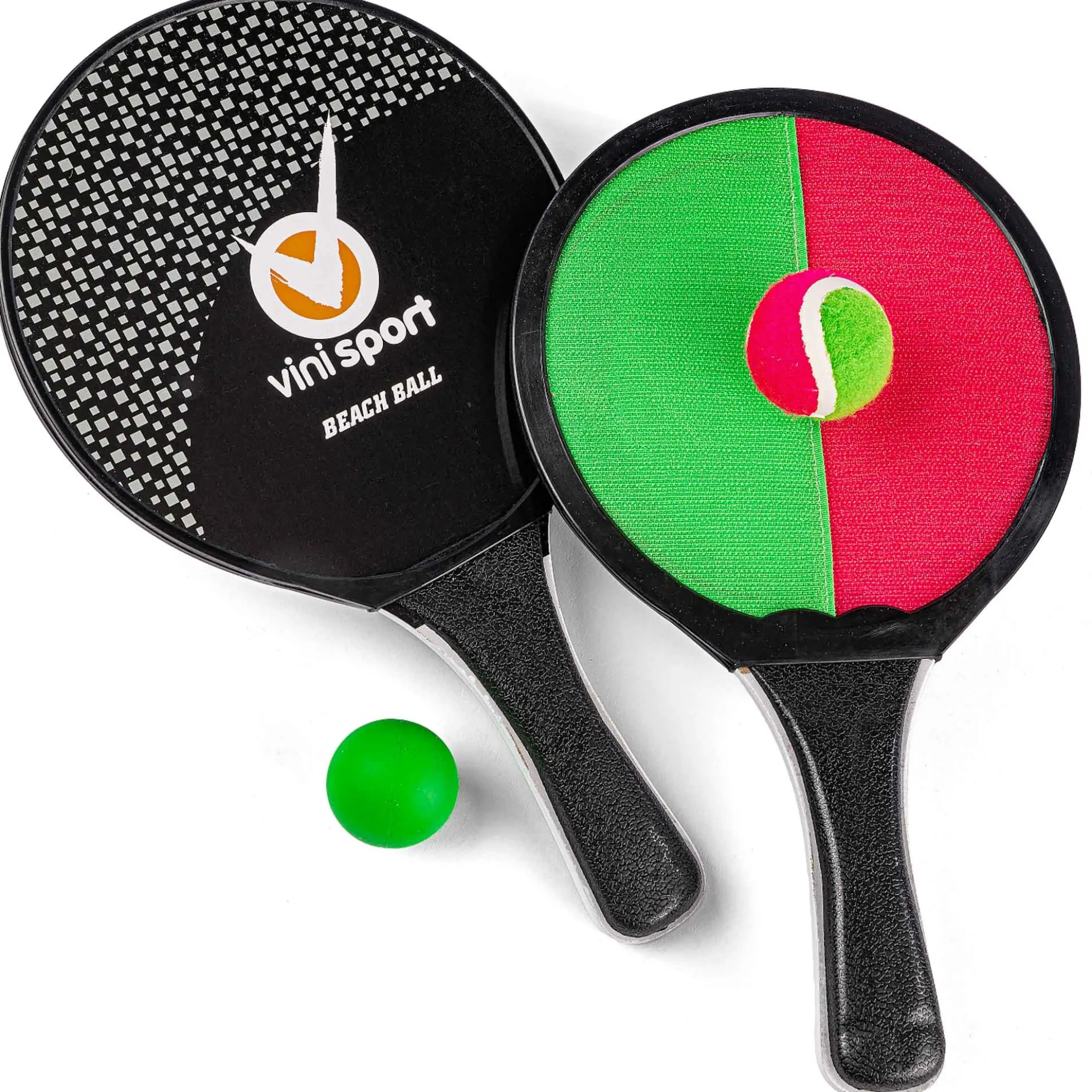 Fang-/strandtennis -2-i-1 spil - 2 bat og bolde
