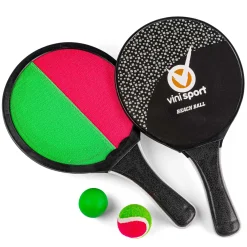 Fang-/strandtennis -2-i-1 spil - 2 bat og bolde