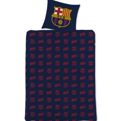 FC Barcelona sengetøj - 100% bomuld - Børnesengetøj 140x200 cm - Fodbold sengetøj