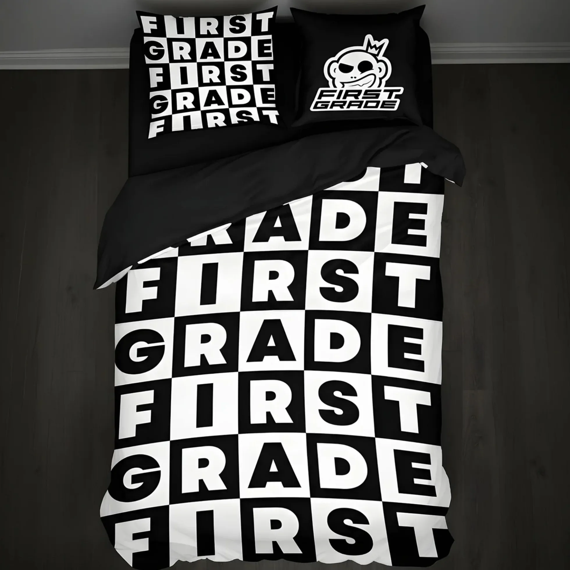 First Grade sengetøj - 100% microfiber - Børnesengetøj 140x200 cm