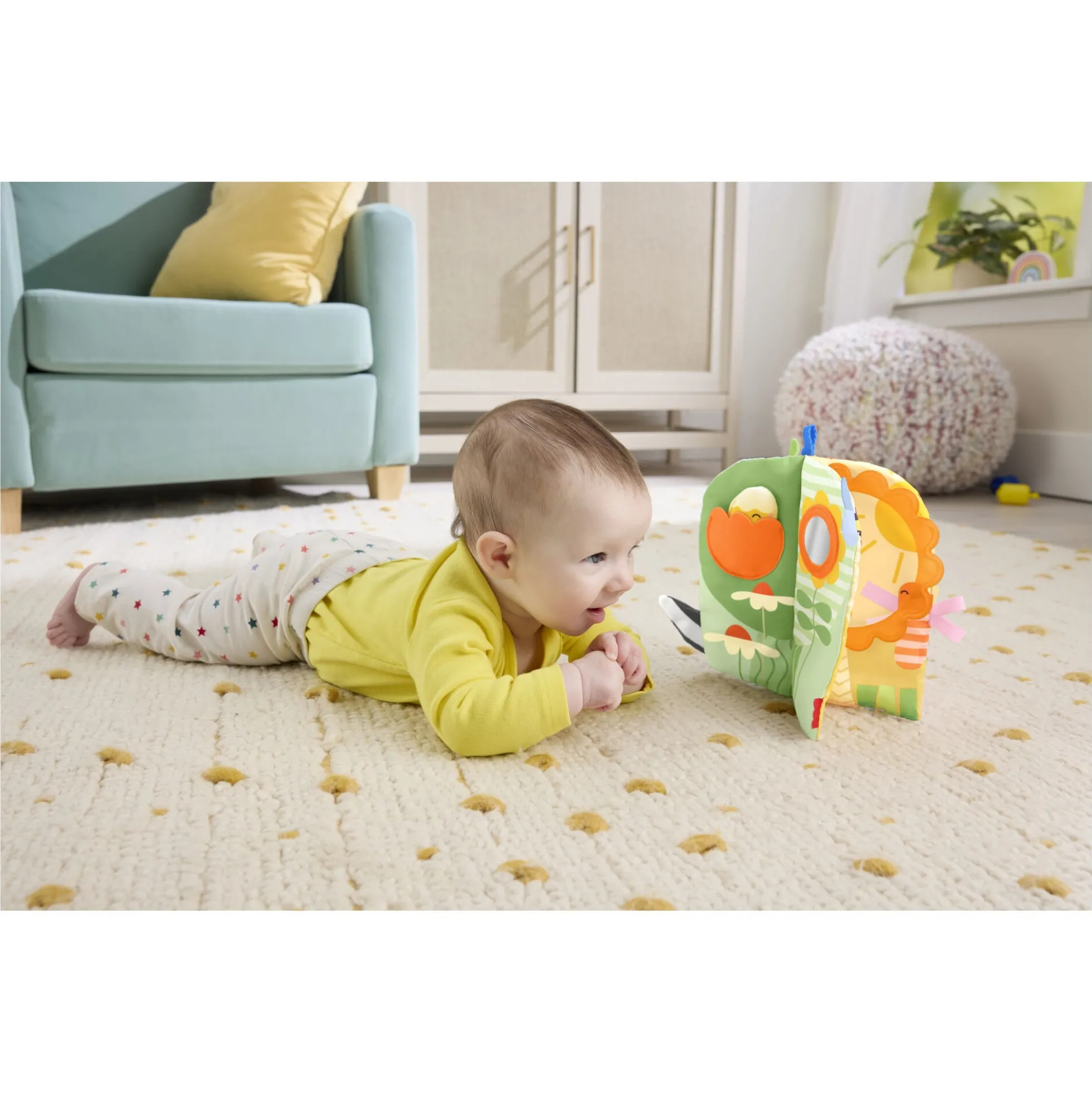 Fisher-Price Balanced Beginnings blød sansebog med årstider - 24 cm - 0 mdr