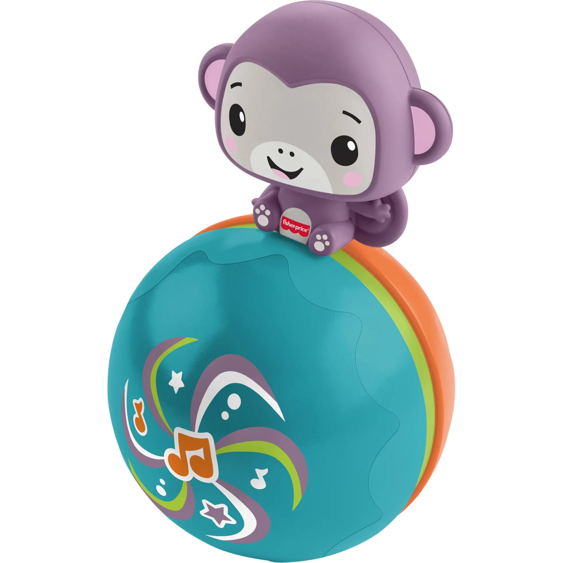 Fisher-Price Crawl & Go rullende lilla abe med musik