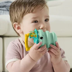 Fisher-Price 2-i-1 havdyrsrangle i silikone - Vandmand - 14,5 cm