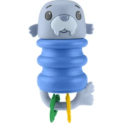 Fisher-Price 2-i-1 havdyrsrangle i silikone - Hvalros - 14,5 cm