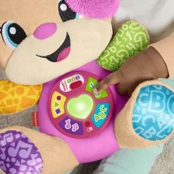 Fisher-Price Laugh & Learn Smart Stages søster hvalp musikbamse med 80+ lyde og sange - 30 cm