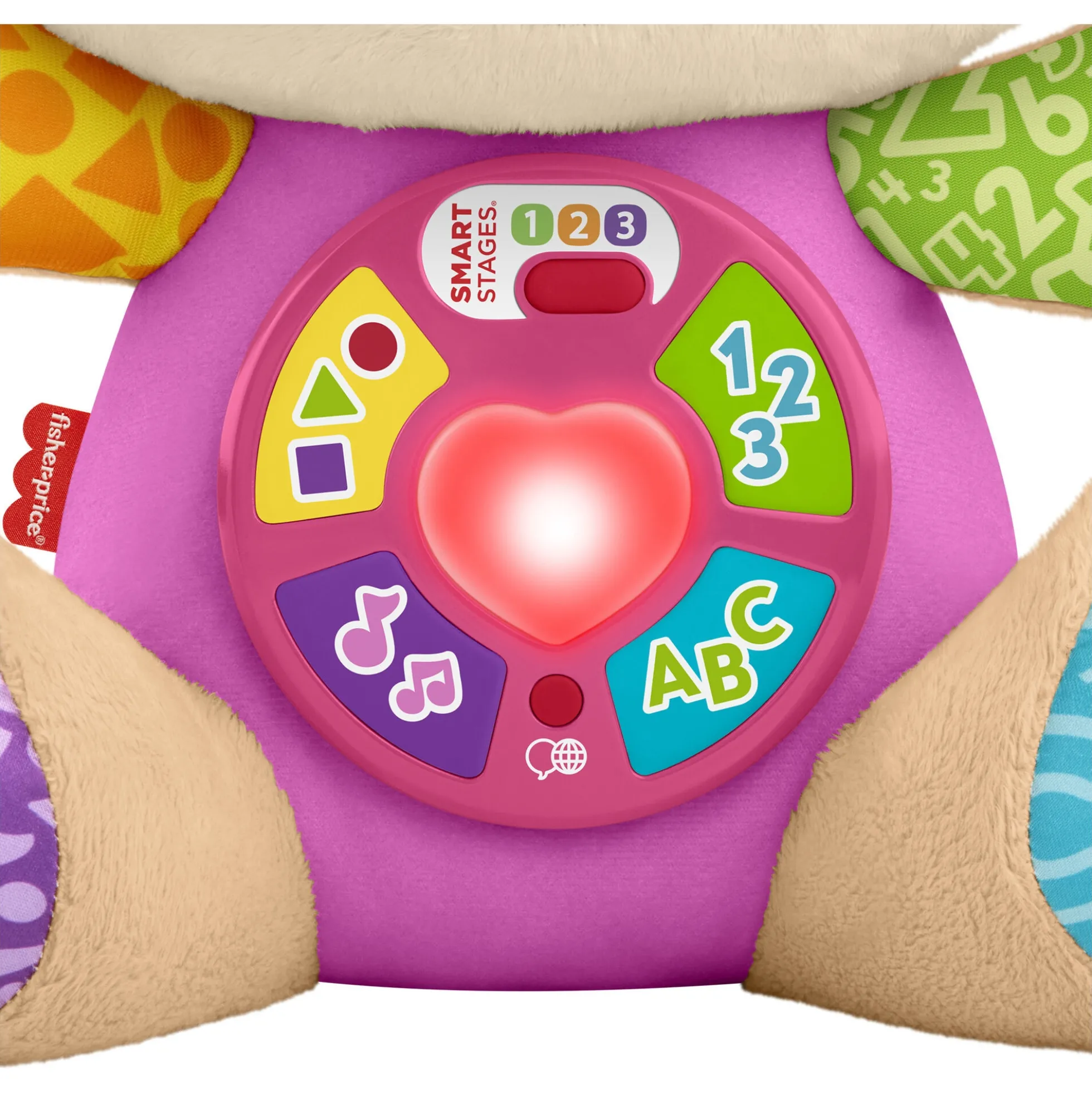 Fisher-Price Laugh & Learn Smart Stages søster hvalp musikbamse med 80+ lyde og sange - 30 cm