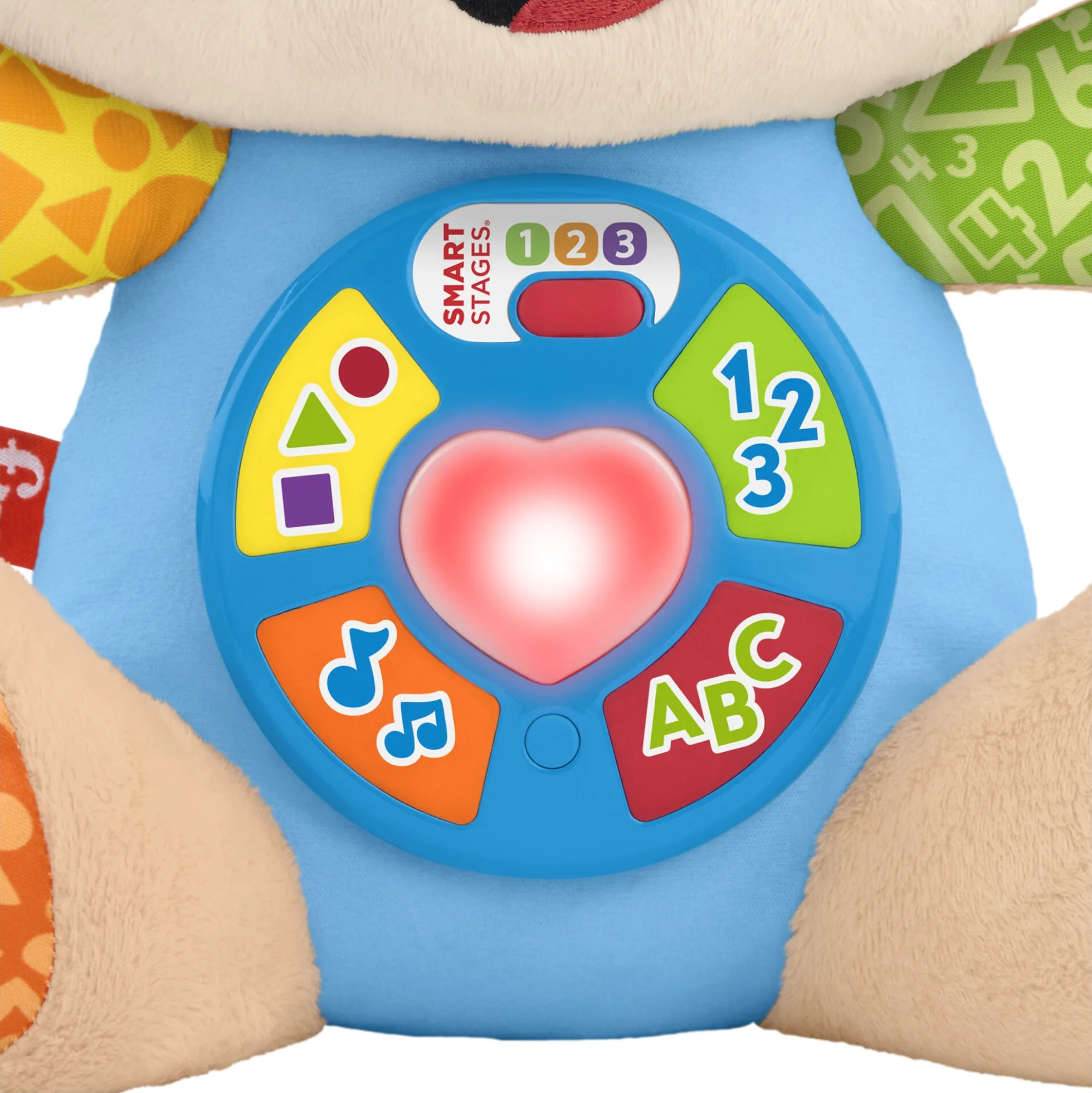 Fisher-Price Laugh & Learn Smart Stages Hvalp musikbamse med 80+ lyde og sange - 30 cm
