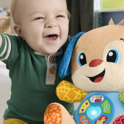 Fisher-Price Laugh & Learn Smart Stages Hvalp musikbamse med 80+ lyde og sange - 30 cm
