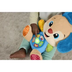 Fisher-Price Laugh & Learn Smart Stages Hvalp musikbamse med 80+ lyde og sange - 30 cm