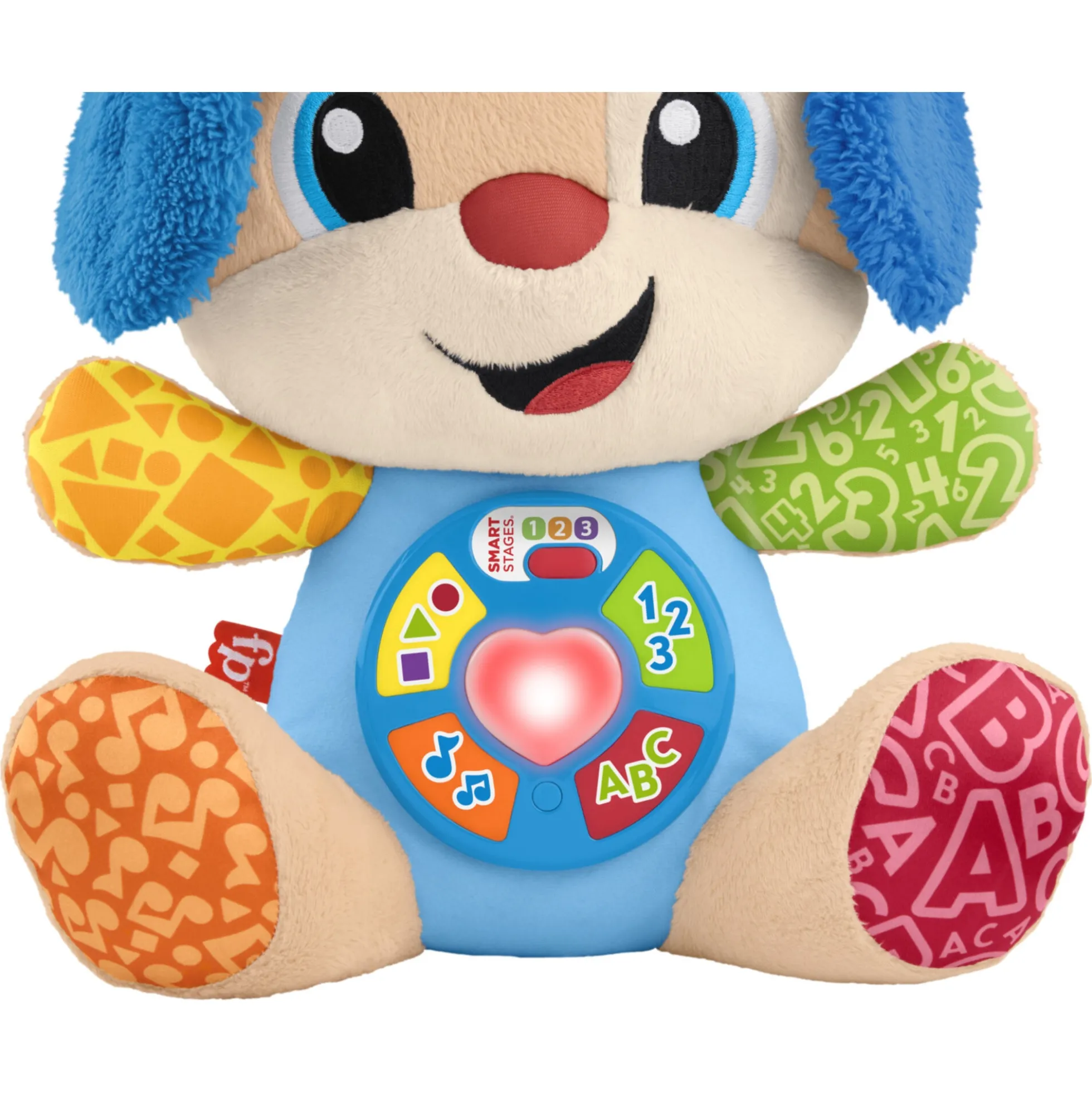 Fisher-Price Laugh & Learn Smart Stages Hvalp musikbamse med 80+ lyde og sange - 30 cm