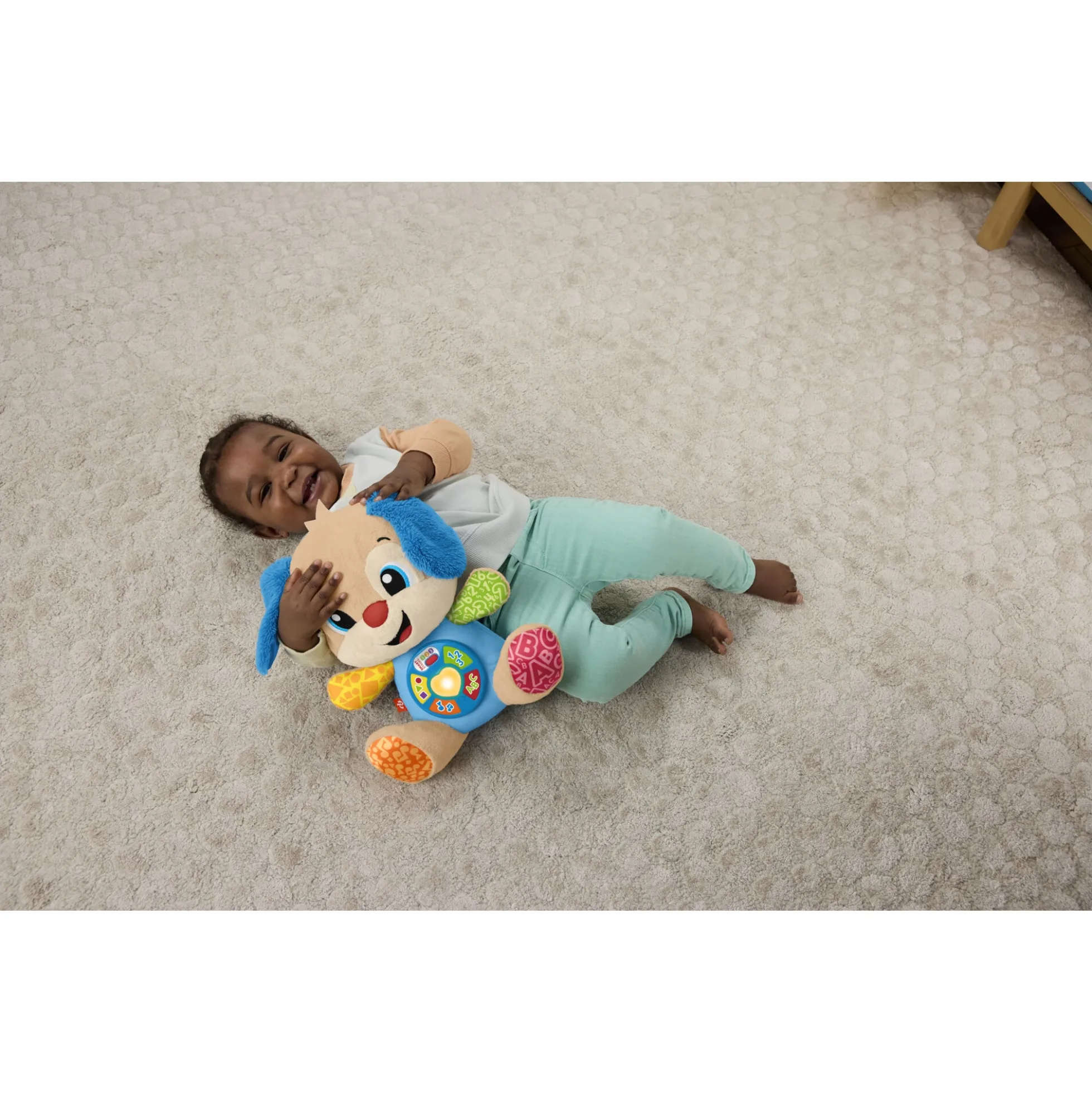 Fisher-Price Laugh & Learn Smart Stages Hvalp musikbamse med 80+ lyde og sange - 30 cm