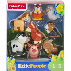 Fisher-Price Little People bondegårdsdyr figursæt med 8 dyr