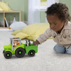 Fisher-Price Little People musikalsk traktor med bonde og hund - 25 cm
