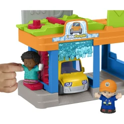 Fisher-Price Little People servicestation med bilvask og figurer