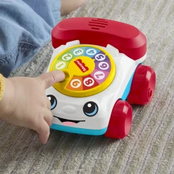Fisher-Price mini-telefon med lyde - Skubbelegetøj for de mindste
