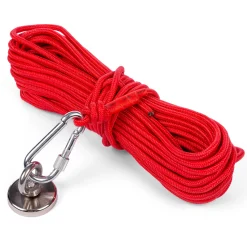 Fiskemagnetsæt 60 kg - 20 meter reb med karabinhage