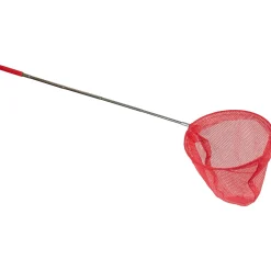 Fiskenet med teleskopstang - Metalstang fra 37 til 86 cm - Rød