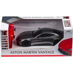 Fjernstyret Aston Martin Vantage sportsbil med 2.4 GHz styring - Mørkegrå - 1:24