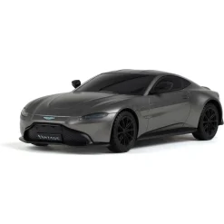 Fjernstyret Aston Martin Vantage sportsbil med 2.4 GHz styring - Mørkegrå - 1:24