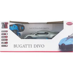 Fjernstyret Bugatti Divo sportsbil med 2.4 GHz styring - Mørkegrå - 1:16