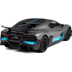 Fjernstyret Bugatti Divo sportsbil med 2.4 GHz styring - Mørkegrå - 1:16