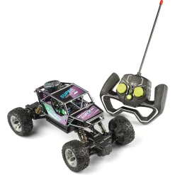 Fjernstyret holografisk rock crawler med anti-slip dæk - 2.4 GHz styring - 1:24