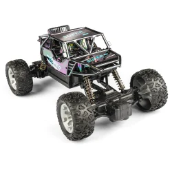Fjernstyret holografisk rock crawler med anti-slip dæk - 2.4 GHz styring - 1:24