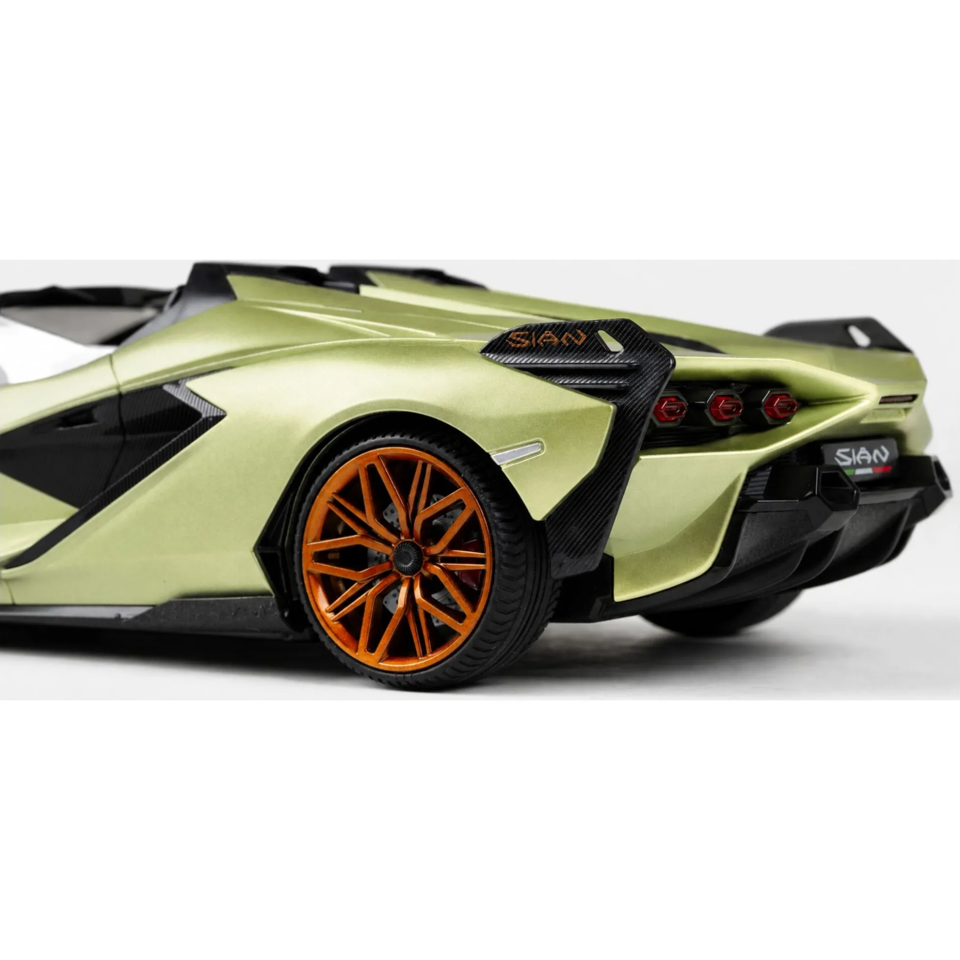 Fjernstyret Lamborghini Sian sportsbil med 2.4 GHz styring - Grøn - 1:16