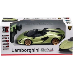 Fjernstyret Lamborghini Sian sportsbil med 2.4 GHz styring - Grøn - 1:16