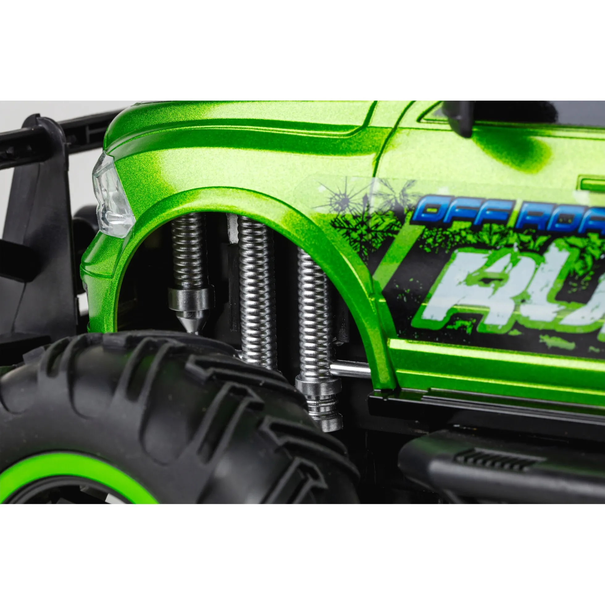 Fjernstyret Raptor Runner offroad bil med genopladeligt batteri - Grøn - 1:12