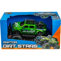 Fjernstyret Raptor Runner offroad bil med genopladeligt batteri - Grøn - 1:12