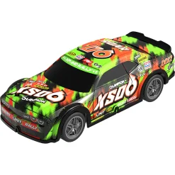 Fjernstyret Roar SXO6 racerbil med lys og 2,4 GHz styring - Grøn og orange - 1:22