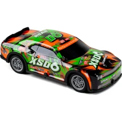 Fjernstyret Roar SXO6 racerbil med lys og 2,4 GHz styring - Grøn og orange - 1:22