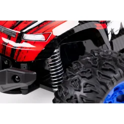Fjernstyret Sneak Max offroad bil med genopladeligt batteri og 2,4 GHz styring - Rød - 1:12