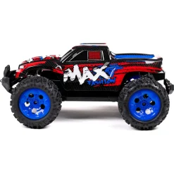 Fjernstyret Sneak Max offroad bil med genopladeligt batteri og 2,4 GHz styring - Rød - 1:12