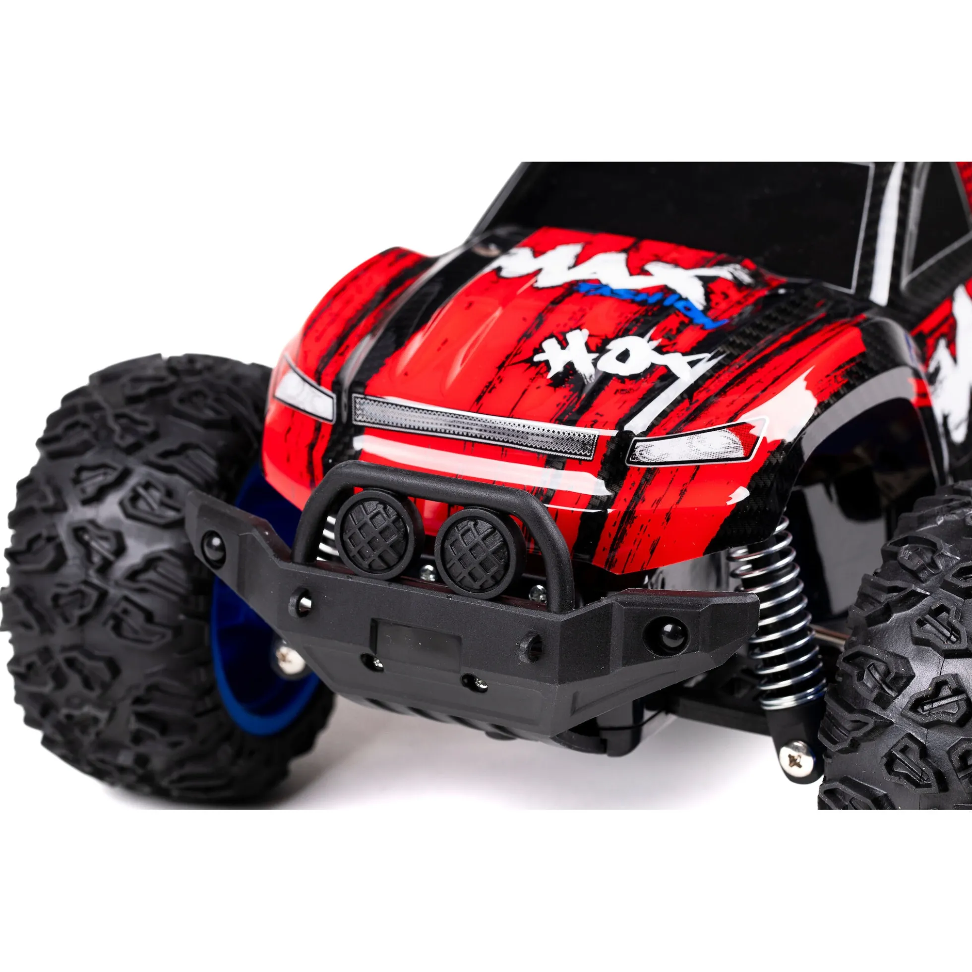Fjernstyret Sneak Max offroad bil med genopladeligt batteri og 2,4 GHz styring - Rød - 1:12