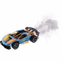 Fjernstyret street racer med drift, røg, lys og lyd - 2.4 GHz styring - 1:14