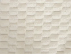 Fleece tæppe - vaffelstruktur - 150x200 cm - Blødt hvidt sofatæppe - Nordstrand Home