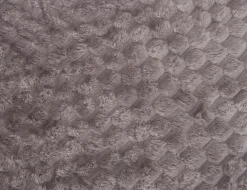 Fleece tæppe - vaffelstruktur - 150x200 cm - Blødt gråt sofatæppe - Nordstrand Home