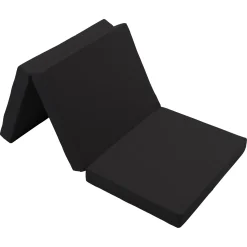 Foldemadras - Populær som gæstemadras - 8 cm komfort skum - Nordstrand Home sort single skummadras
