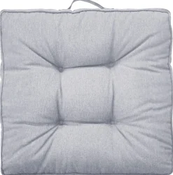 Futon hynde til havestol - 7 cm blød hynde - Grå havehynde til udendørs brug - Måler 50x50 cm - Nordstrand Home stolehynde