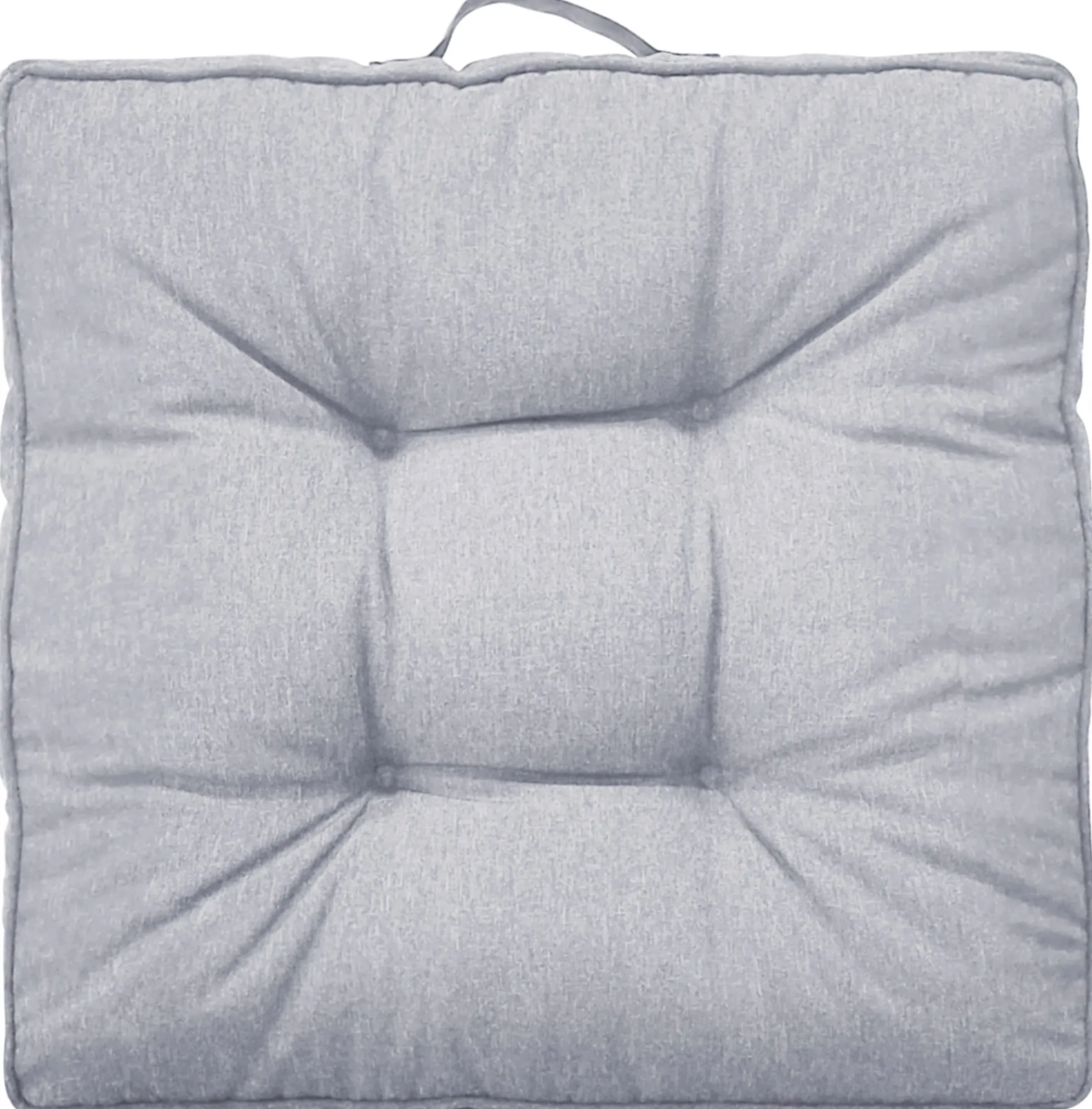 Futon hynde til havestol - 7 cm blød hynde - Grå havehynde til udendørs brug - Måler 50x50 cm - Nordstrand Home stolehynde