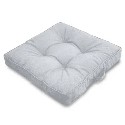 Futon hynde til havestol - 7 cm blød hynde - Grå havehynde til udendørs brug - Måler 50x50 cm - Nordstrand Home stolehynde