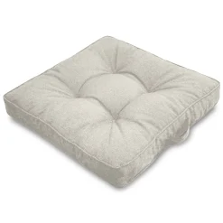 Futon hynde til havestol - 7 cm blød hynde - Beige havehynde til udendørs brug - Måler 50x50 cm - Nordstrand Home stolehynde