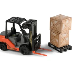 Gaffeltruck med palle og pakker - Perfekt til transportleg