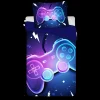 Gamer sengetøj - 100% bomuld - Børnesengetøj 140x200 cm - Blåt sengetøj med controller