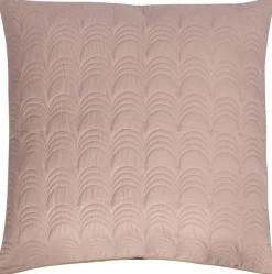 Gavlpude - 80x80 cm - Vendbar Rosa & Antracit - Gavlpude til sengen