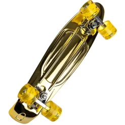 Golden Speed skateboard 56x15 cm - Med LED lys