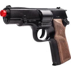 Gonher Astra politipistol med støjdæmper - 8-skuds krudt